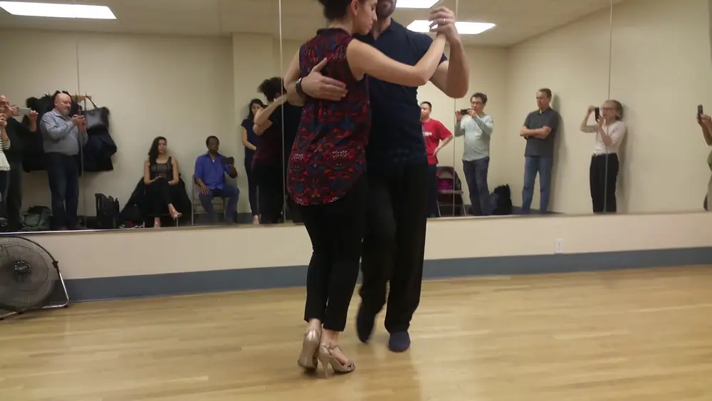 Video thumbnail for Argentine tango class: Florencia Borgnia and Marcos Dario Pereira - milonga