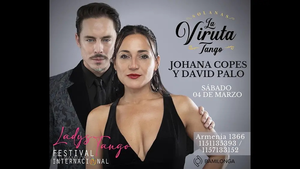 Video thumbnail for Johana Copes y David Palo Apertura LADYS TANGO FESTIVAL 2023 en "La Viruta de Solanas"