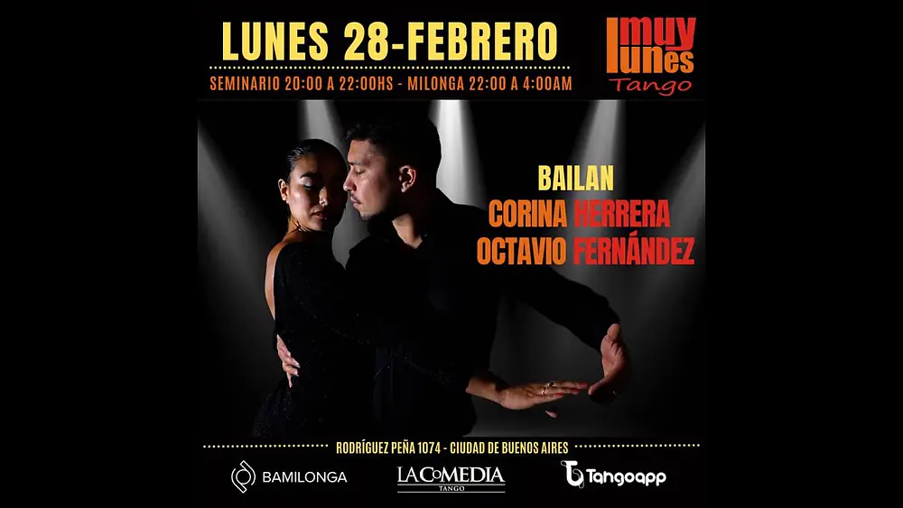 Video thumbnail for Corina Herrera y Octavio Fernández - Esta noche al pasar - Muy Lunes Tango