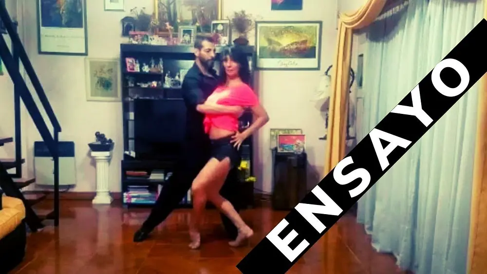 Video thumbnail for Ensayo de Tango show, continuación, Analia Morales, Gabriel Ponce