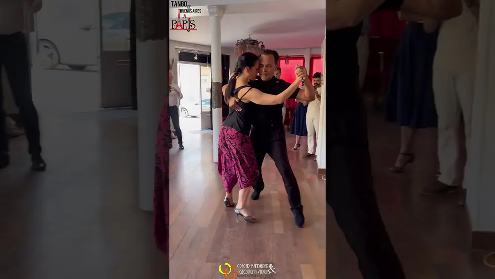 Video thumbnail for #milonga Milonga lisa  y con pausa Musicality Georgina Vargas Oscar Mandagaran #dancetango #tango