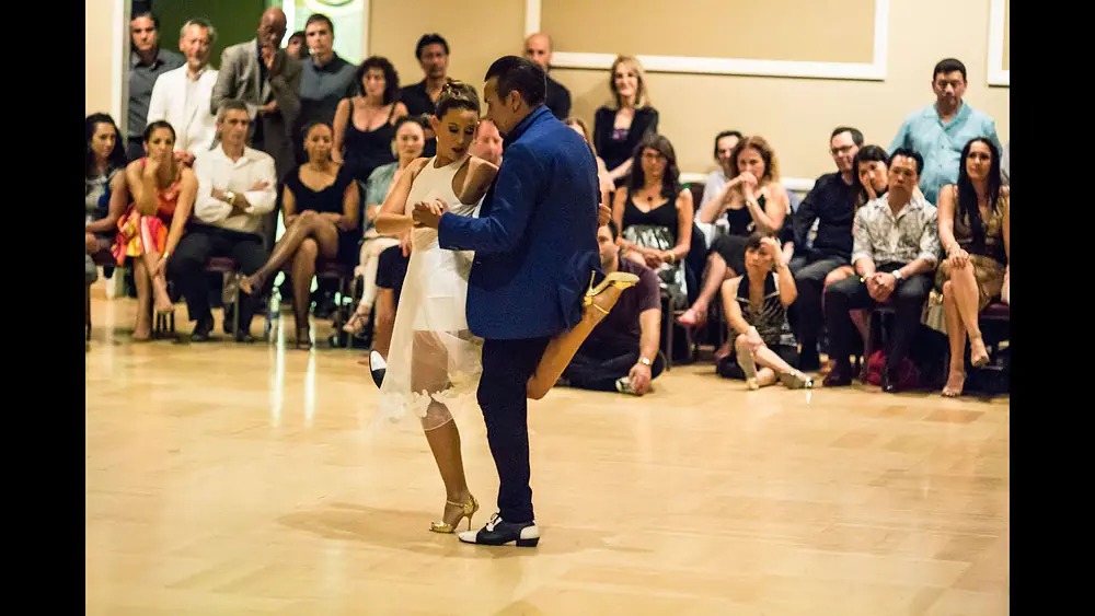 Video thumbnail for Milonga LAX, tango performance by Chicho Frumboli  & Juana Sepulveda (3), July 17 2015