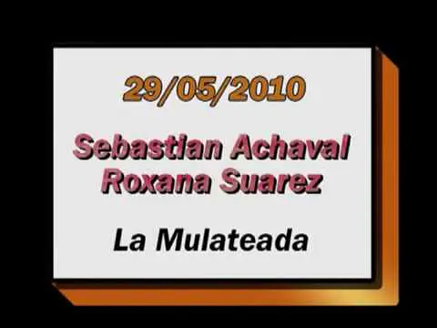 Video thumbnail for Roxana Suarez y Sebastian Achaval - La Mulateada - Milonga "El Yaguarón"