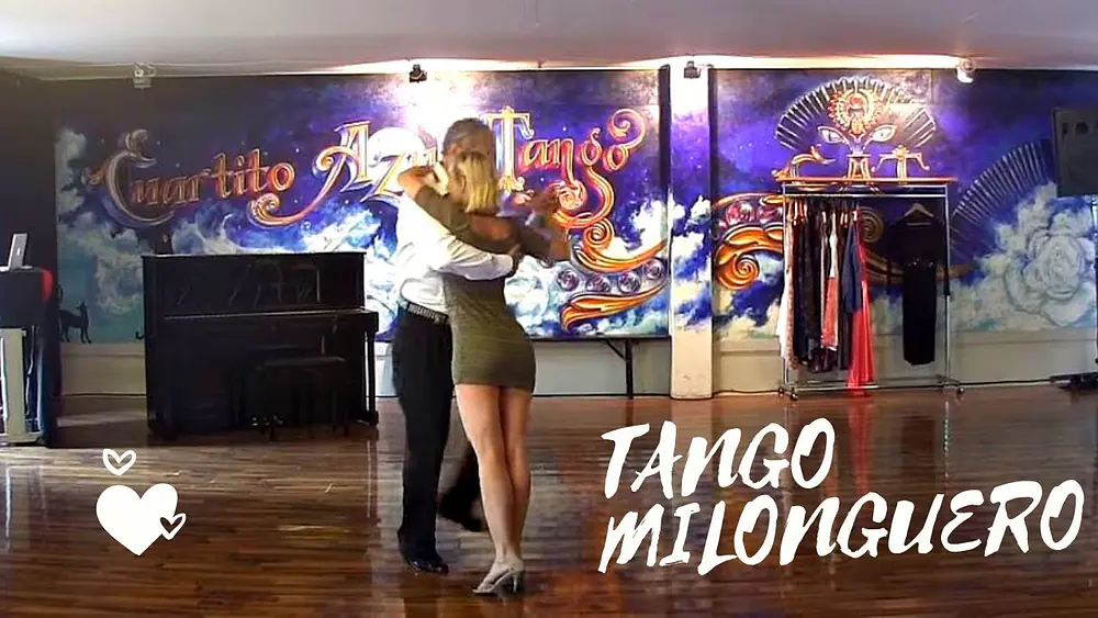 Video thumbnail for Baile de tango milonguero, Angela Baciu, Carlos Neuman, Cuartito azul, Zurich, Banco Macro, Mecenazg