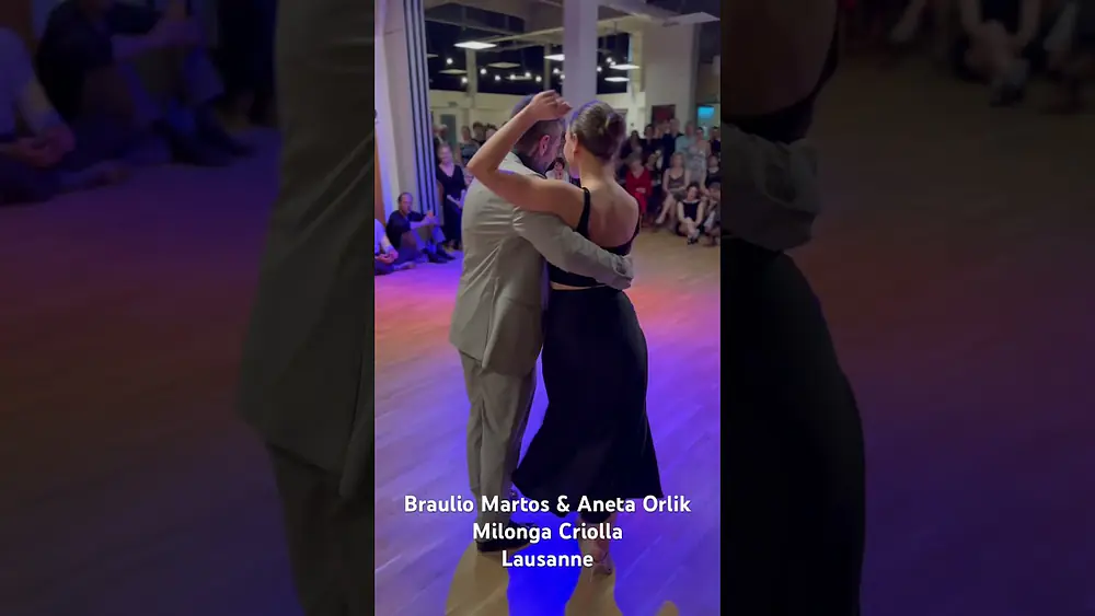 Video thumbnail for Braulio Martos and Aneta Orlik dancing Milonga Criolla in Lausanne