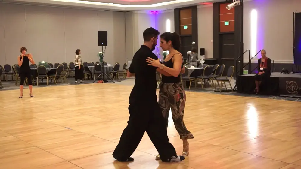 Video thumbnail for Christian Marquez & Virginia Gomez Stage Tango Class Demo @ Nora's Tango Week 2017 July 2
