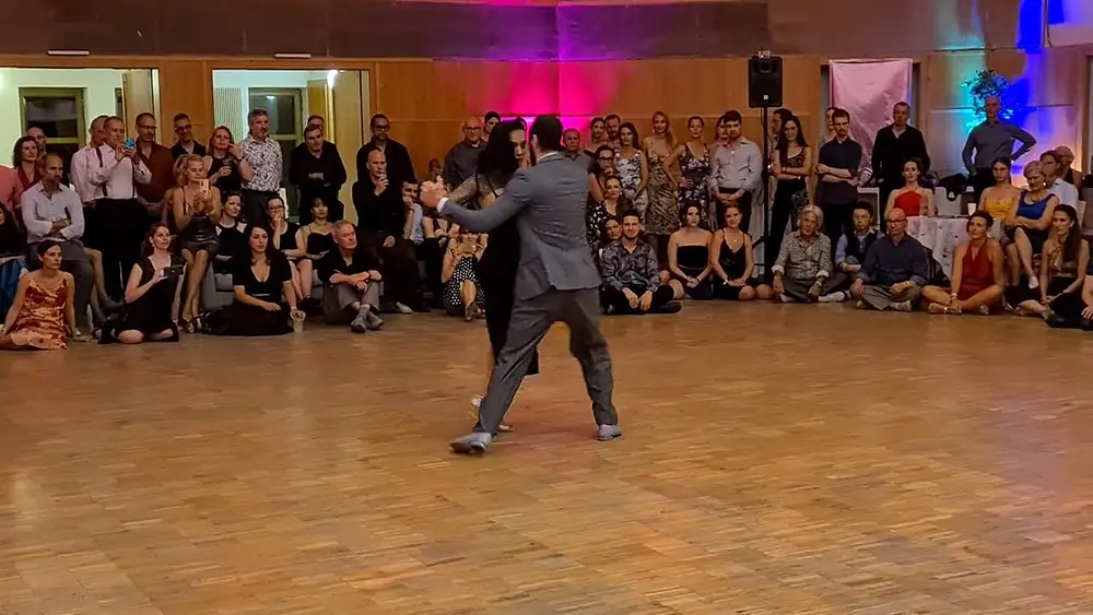 Video thumbnail for Antonella Terrazas & Pablo Rodriguez dance Troilo milonga @El Sabor Budapest 2023 3/4