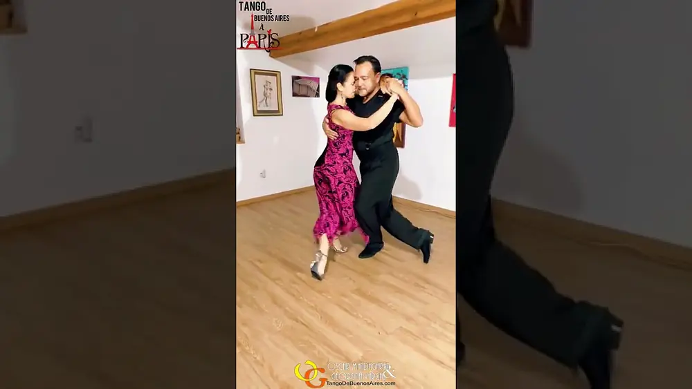 Video thumbnail for #vals Musicality demo 1 Online lesson 7/11/2022 Georgina Vargas Oscar Mandagaran #tango #dance