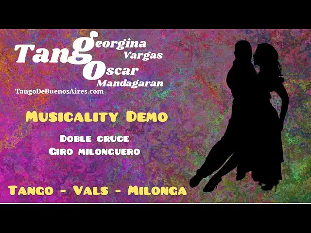 Video thumbnail for Musicality #Tango #Vals #Milonga double cross with giro milonguero Georgina Vargas Oscar Mandagaran