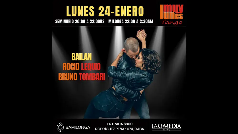Video thumbnail for Rocío Lequio y Bruno Tombari - Flores negras - Muy Lunes Tango