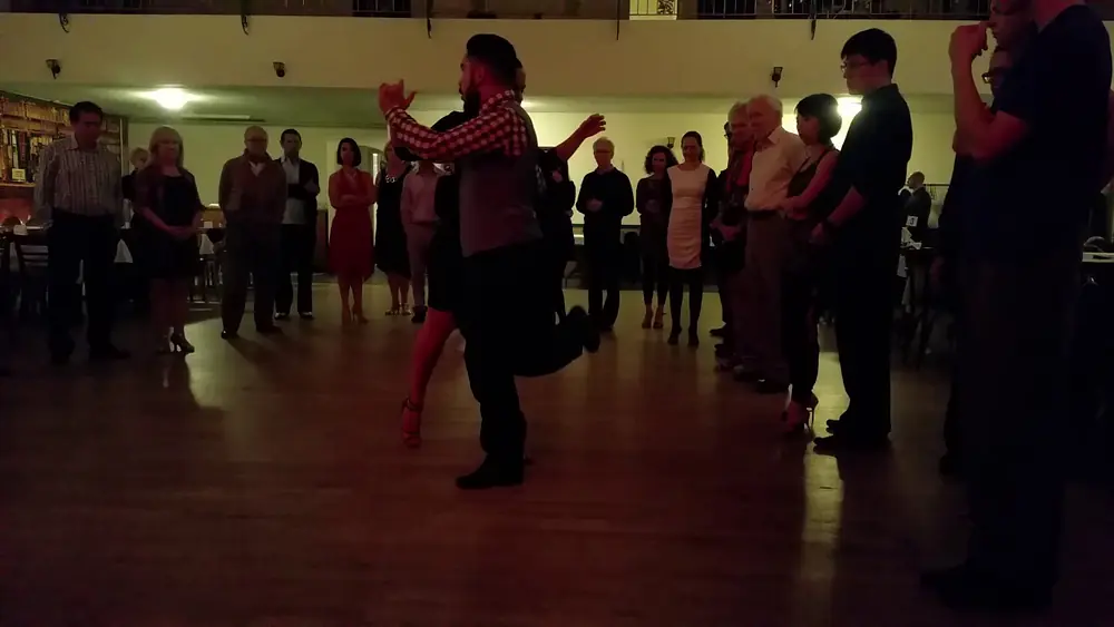 Video thumbnail for Argentine tango class: Virginia Pandolfi & Jonathan Aguero - Pivots, Sacadas (1) of (2)