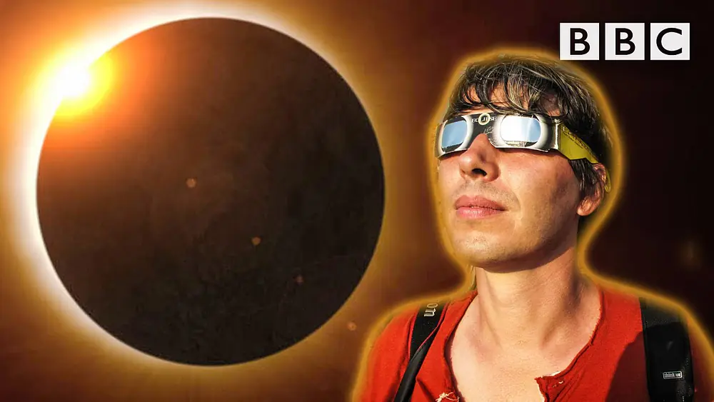Video thumbnail for Brian Cox witnesses a STUNNING solar eclipse over India 😍🌅 BBC