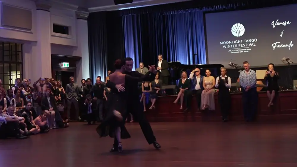 Video thumbnail for Moonlight Tango  - Vanesa Villalba y Facundo Pinero Tango Dance Performance  Brisbane City Hall 2023