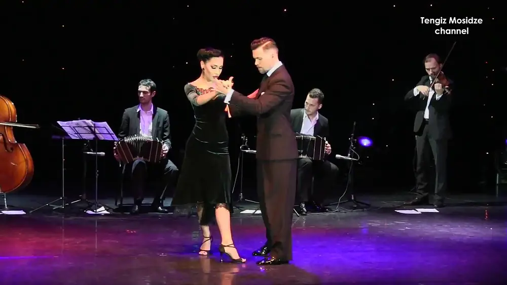 Video thumbnail for "Merceditas". Dmitry Vasin and Sagdiana Hamzina with “Solo Tango Orquesta” and Lautaro Greco. Танго