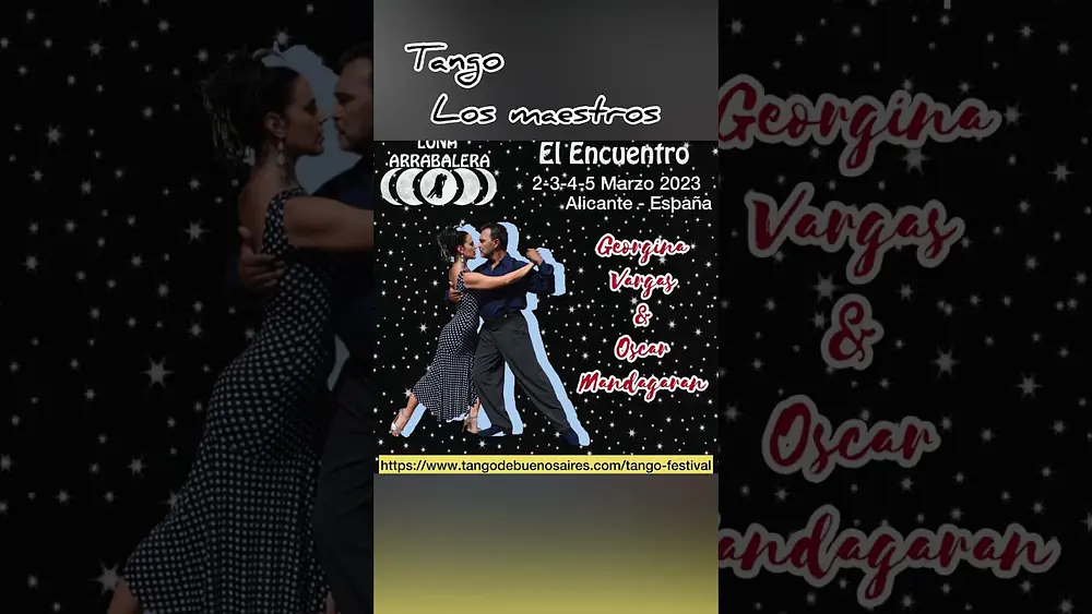 Video thumbnail for Encuentro LUNA ARRABALERA #dancetango #tangofestival #milonguero Georgina Vargas Oscar Mandagaran
