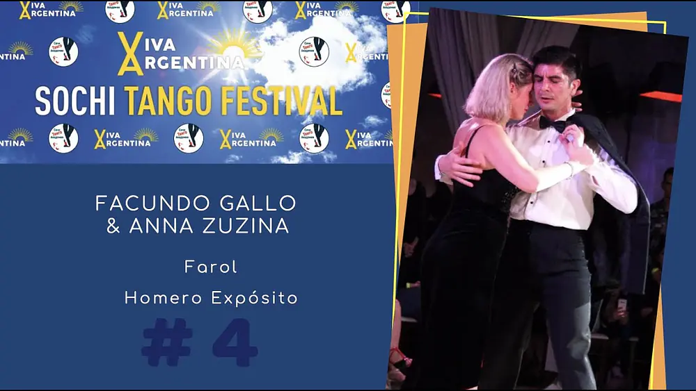 Video thumbnail for Facundo Gallo & Anna Zuzina, 4-4, Viva Argentina Sochi Tango Festival 2021, Farol, Homero Expósito