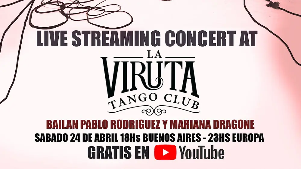 Video thumbnail for Live Streaming show from La Viruta - El Cachivache Tango con Pablo Rodriguez y Mariana Dragone