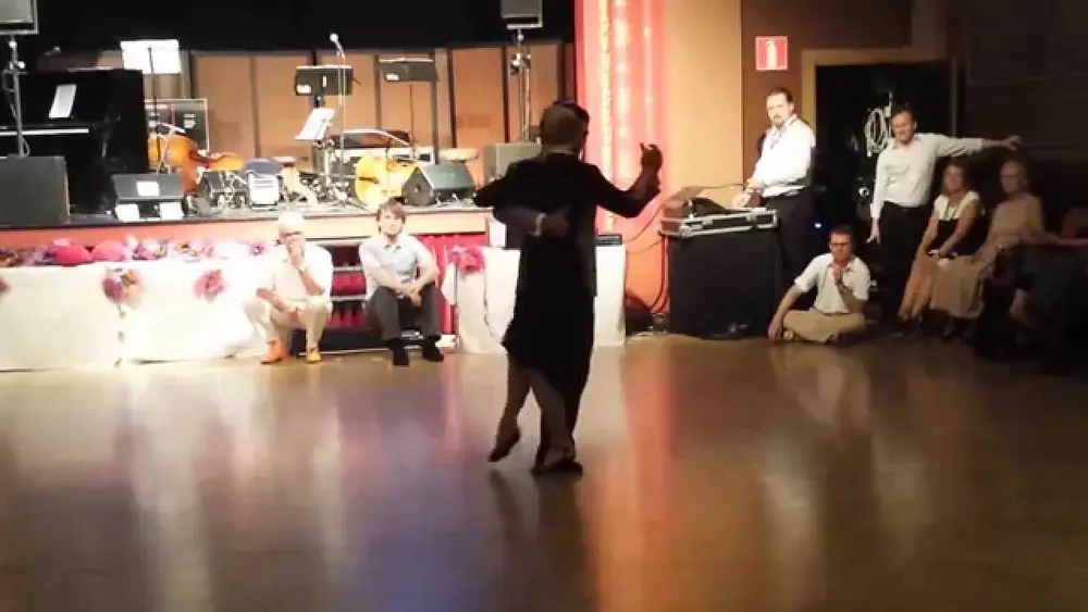 Video thumbnail for Ivan Terrazas and Sara Grdan - Dancing 2/4 tango, argentine Tango (2014-07-26, Tampere Finland)