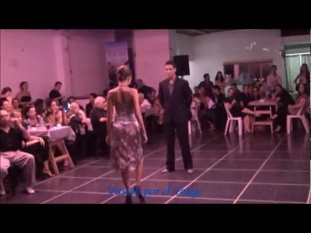 Video thumbnail for AGUSTINA BERENSTEIN y RODRIGO PALACIOS bailando el tango SIN PALABRAS en FLOREAL MILONGA