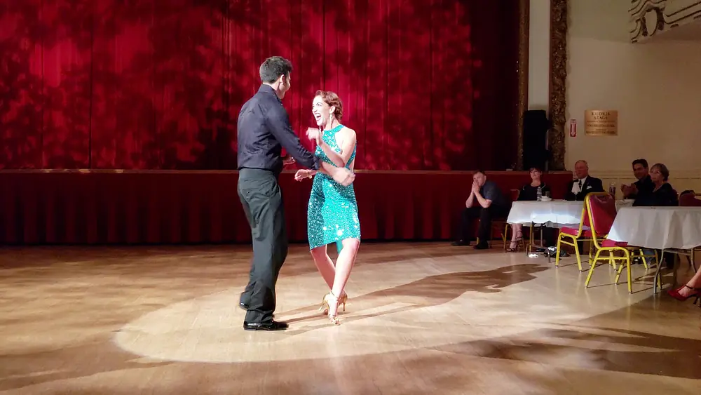 Video thumbnail for Maxi Copello y Raquel Makow swing dancing at the Russian Center in SF
