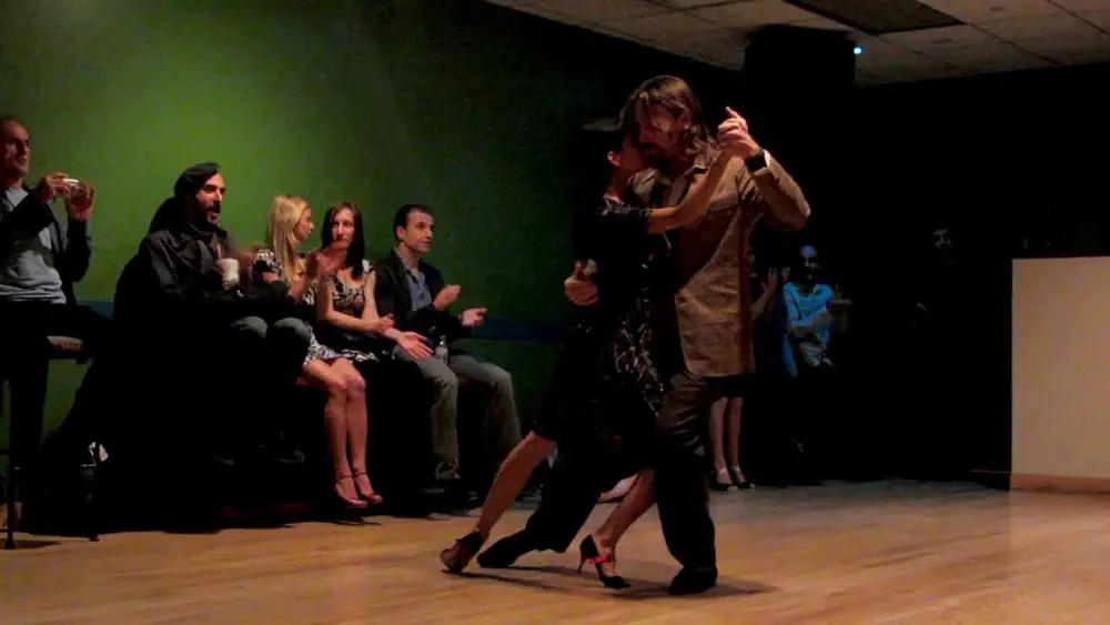 Video thumbnail for Jaimes Friedgen and Christa Rodriguez perform 1 of 3 at La Milonga Rosa