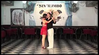 Video thumbnail for Gustavo Rosas Tango. Gisela Natoli.Video 11.Enrosque Traspie y Parada Tango.Milonguero.Vol 2.Arg.