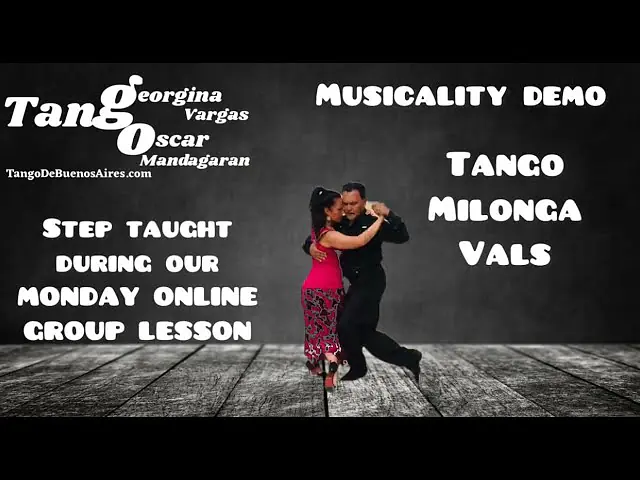Video thumbnail for #tango #vals #milonga Georgina Vargas Oscar Mandagaran Musicality demo ONLINE LESSON