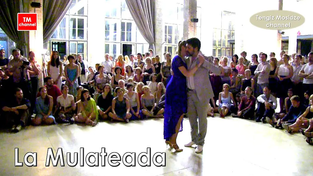 Video thumbnail for “La Mulateada”. Daniel Tuero and Irina Ravinskaya at the milonga in Moscow. Милонга в Москве.