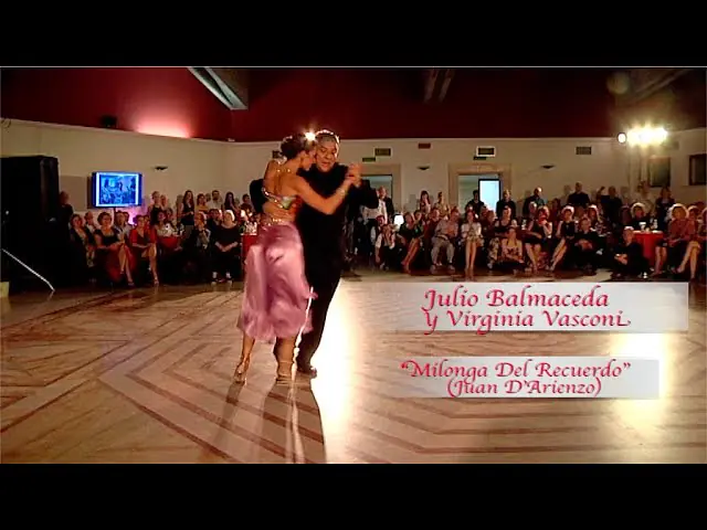 Video thumbnail for Julio Balmaceda y Virginia Vasconi - Milonga Del Recuerdo(Juan D'Arienzo)