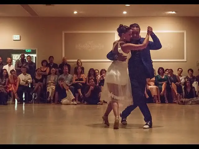 Video thumbnail for Milonga LAX, tango performance by Chicho Frumboli & Juana Sepulveda (2), July 17 2015