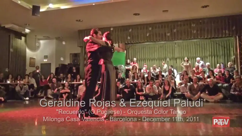 Video thumbnail for Recuerdo - Performed by Geraldine Rojas and Ezequiel Paludi at Milonga Casa Valencia.