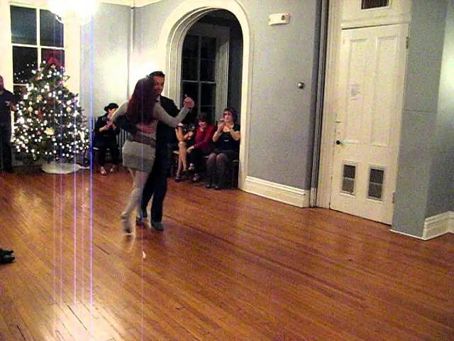 Video thumbnail for Milonga performance by Michael Nadtochi and Angeles Chanaha at Red Bank Tango Holiday Party