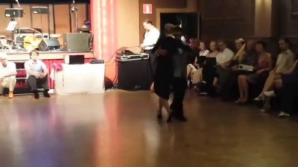 Video thumbnail for Ivan Terrazas and Sara Grdan - Dancing 4/4 tango, argentine Tango (2014-07-26 Tampere, Finland)