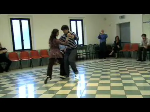 Video thumbnail for Tango Lesson: Sacada y Barrida - Intermediate Level @ Siena by Claudio Forte y Barbara Carpino