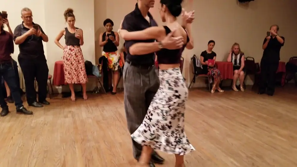 Video thumbnail for Argentine tango class: Paula Duarte & Michael Nadtochi @ La Nacional