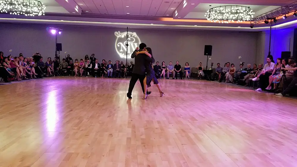 Video thumbnail for Performance by Sabrina Masso & Federico Naveira at Nora's tango week on June 30, 2018
