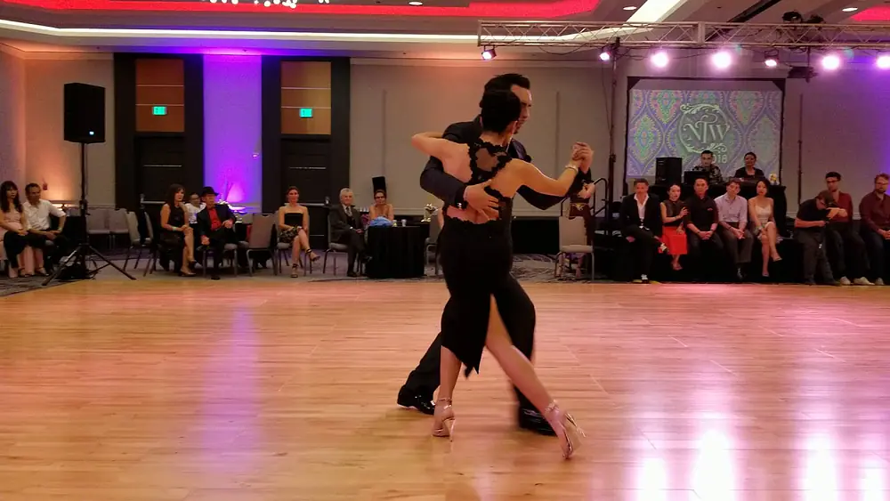Video thumbnail for Performance by Clarisa Aragon & Jonathan Saavedra at Nora's tango week on July 1, 2018