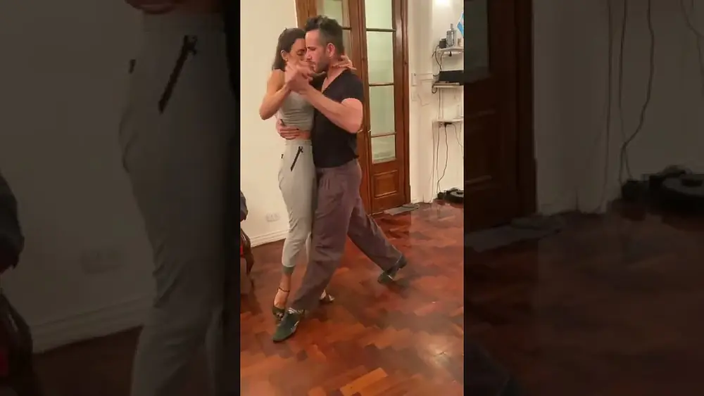 Video thumbnail for Modo ensayo tango pista. Virginia Vasconi y juan Cupini #tango #tangoargentino #rehearsal #ensayo