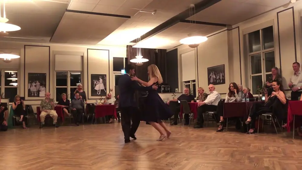 Video thumbnail for Aldo Velasquez & Sidse Helene Hasle dancing to "Garras" by Anibal Troilo y Su Orquesta