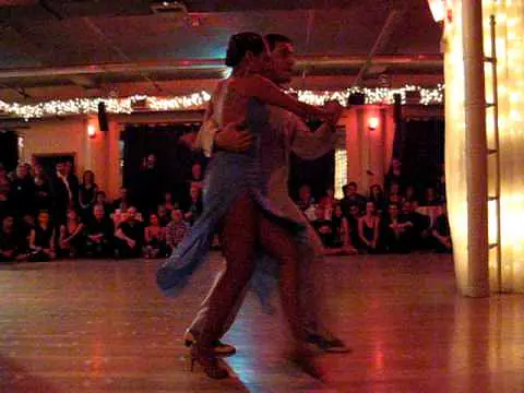 Video thumbnail for Canyengue performance by Carlos Paredes and Diana Giraldo at All Night Milonga, April 11, 2009