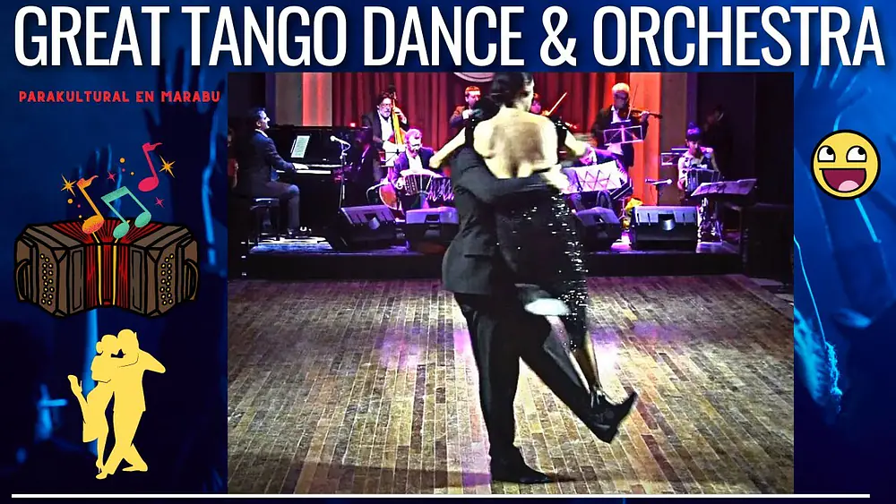 Video thumbnail for Tango baile, Lorena Goldestein Cristian Gallardo orquesta Típica Messiez, Parakultural, Buenos Aires