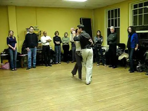 Video thumbnail for Michael Nadtochi and Angeles Chanaha improvising with basic Argentine Tango moves