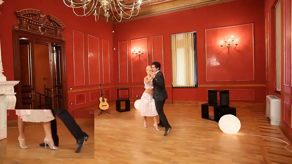 Video thumbnail for Sebastian Arce & Mariana Montes Lesson 19. Changes of direction, part 4. Tango