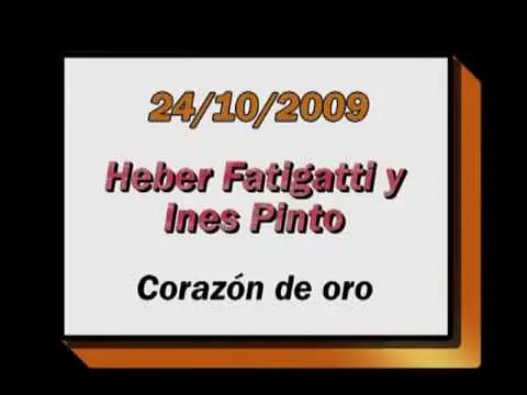 Video thumbnail for Ines Pinto y Heber Fatigatti - Corazón de Oro - Milonga "El Yaguarón"