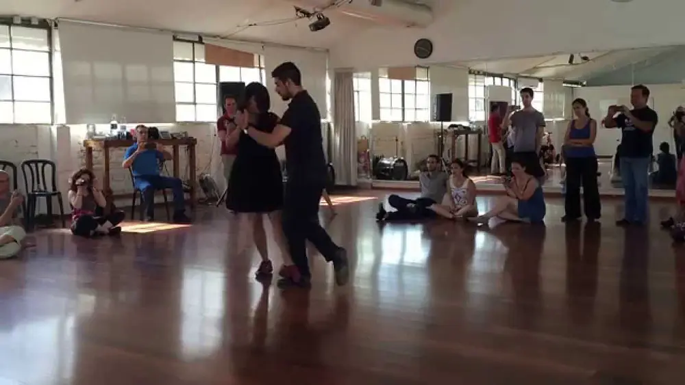 Video thumbnail for Sebastian Jimenez & Maria Ines Bogado.  Tel Aviv Tango Festival 2015  Workshop: Sacadas and barridas