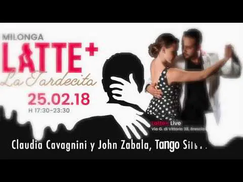 Video thumbnail for Claudia Cavagnini y John Zabala 5/5 Tango, Silbando (Milonga Latte + Brescia Italia)