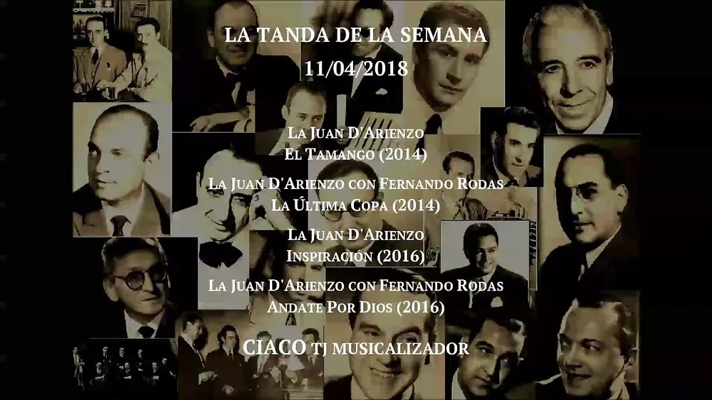 Video thumbnail for Tanda (Tango). La Juan D'Arienzo con Fernando Rodas (2014-2016)