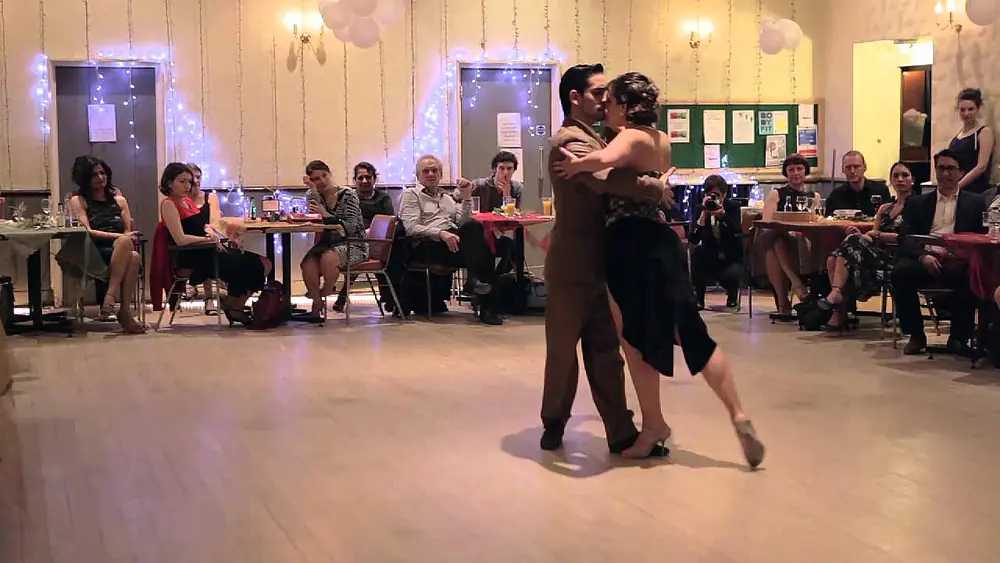 Video thumbnail for Stefania and Juan Martin Carrara, Performance at Tango South London Milonga: Nos 3 (tango)