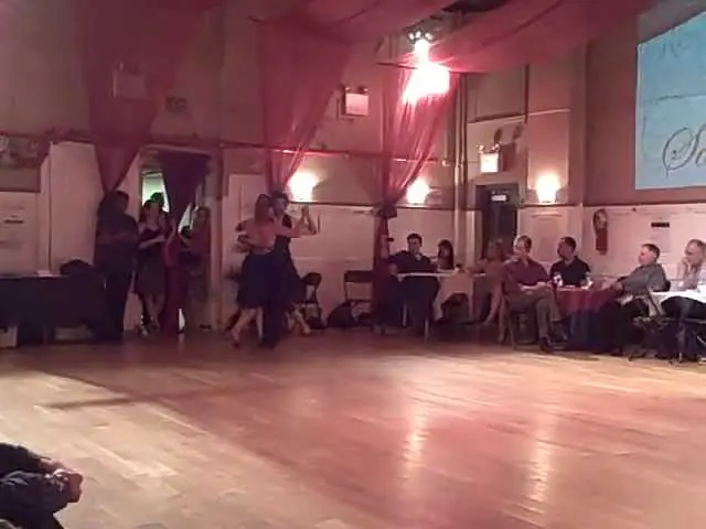 Video thumbnail for Angeles Chanaha and Cristian Correa at Salon Reale - Milonga - World Premier Tango Performance.