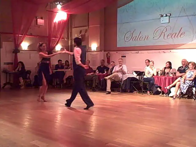 Video thumbnail for Angeles Chanaha and Cristian Correa at Salon Reale - Chacarera - World Premier Tango Performance